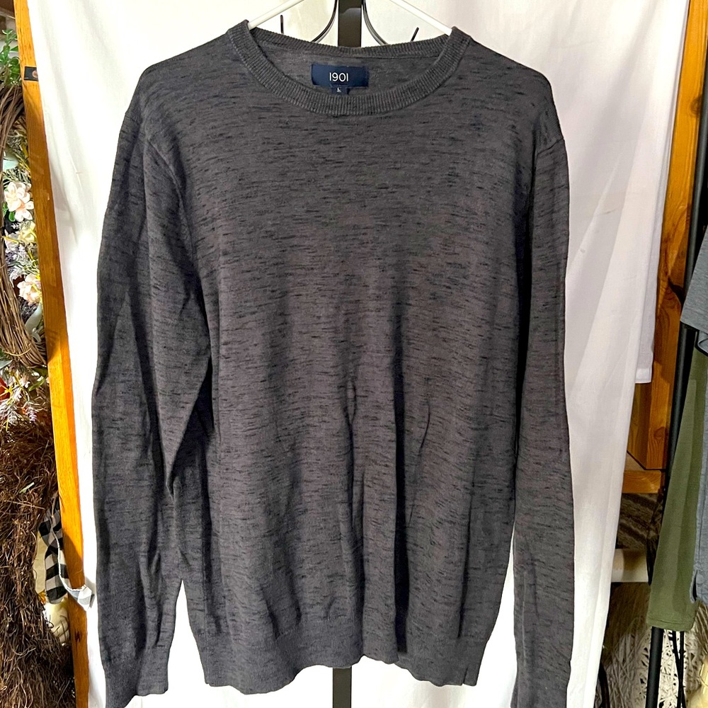 Men’s 1901 Grey Cotton Sweater